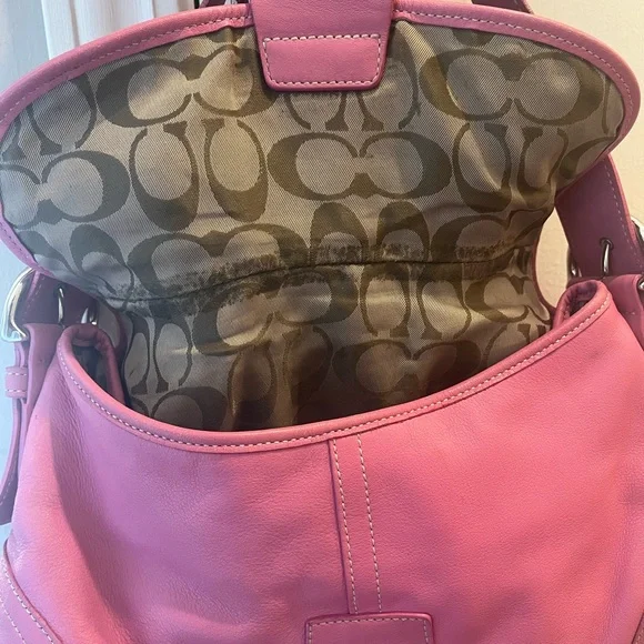 Coach Bubblegum Pink Soho Flap Bag - Picture 5 of 7